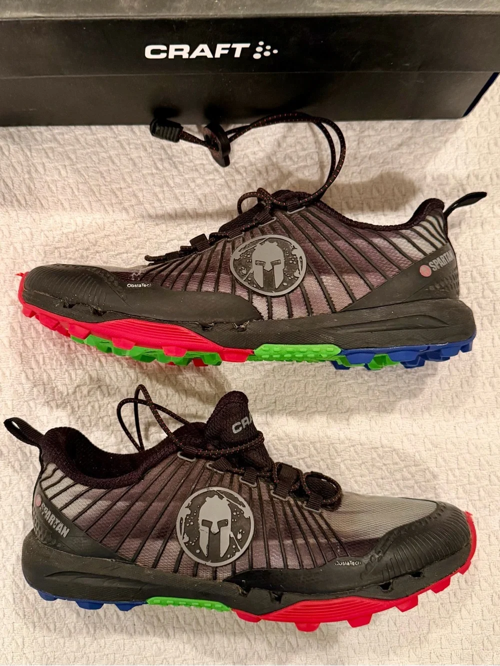 Spartan Craft Women’s OCR-Trail Shoes in Black with Red Accents